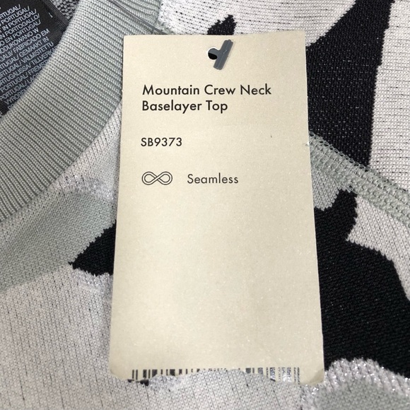 Sweaty Betty Mountain Camo Crewneck Sweater Size 8 - Picture 6 of 6